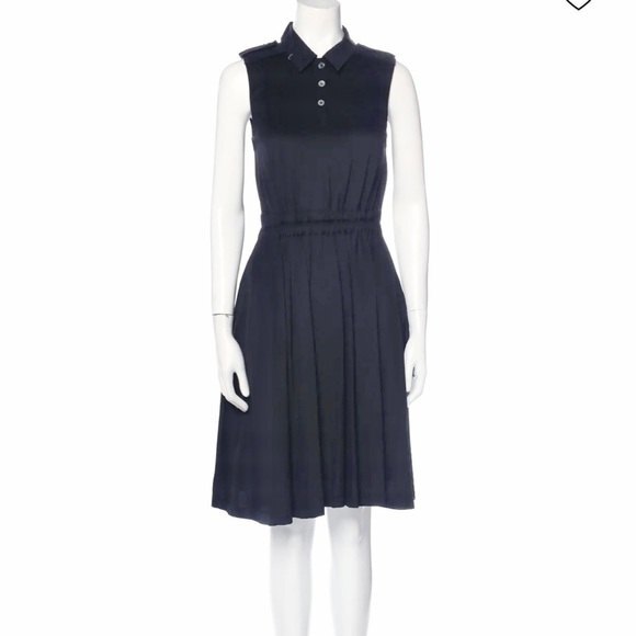 Marc by Marc Jacobs Knee Length Sleeveless Collared Dress in Black XS - Picture 1 of 11